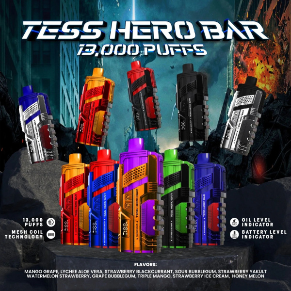 tess-hero-bar-13k-puffs-disposable-pod