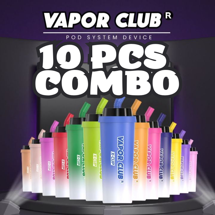 10 X VAPOR CLUB XCUP 10000 DISPOSABLE BUNDLE